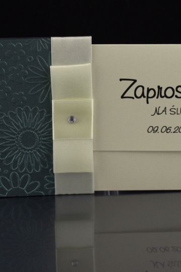 Zaproszenie Ślubne nr 13 - papier zwykły 4,19zł; papier metalizowany 5,19zł