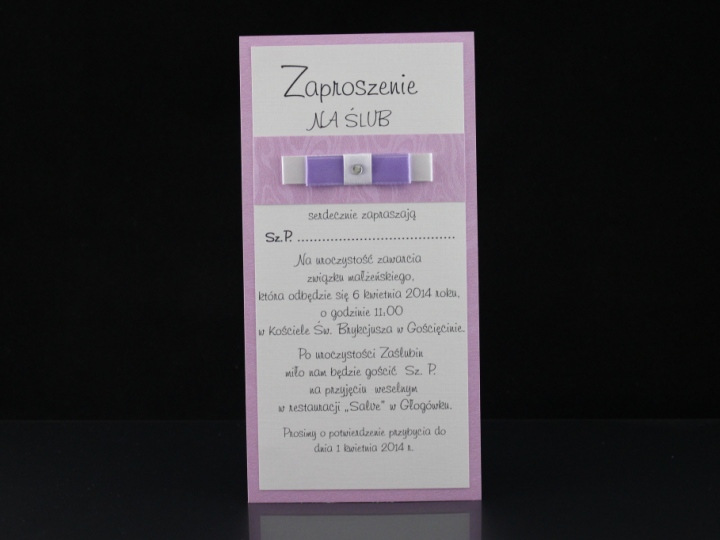 Zaproszenie Ślubne nr 43 - 2,99 zł