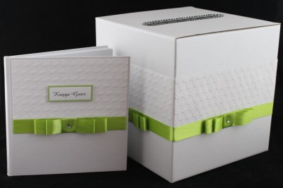 Zestaw pudełko na koperty + księga gości weselnych