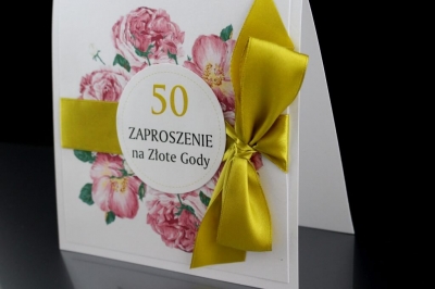 Zaproszenie na Złote Wesele ZZW VI