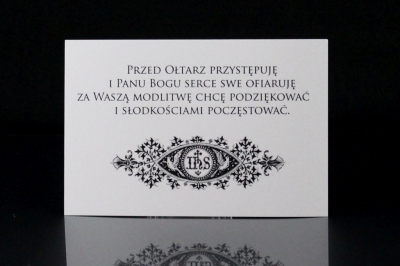 Etykieta na ciasto Prymicyjne ECP IV
