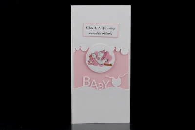 Kartki z okazji narodzin dziecka - kartka DL - 10 szt