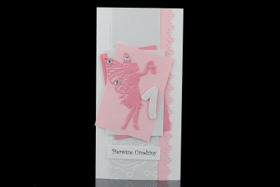 Kartki z okazji pierwszych urodzin "Roczek" - kartka DL - 10 szt