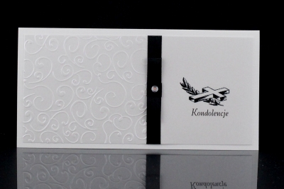 Kartki Kondolencyjne - kartka DL - 10 szt