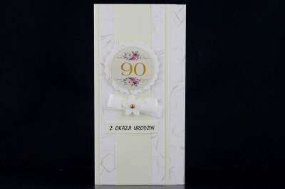 Kartki urodzinowe z cyfrą - kartka DL - 10 szt