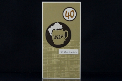 Kartki urodzinowe z cyfrą - kartka DL - 10 szt