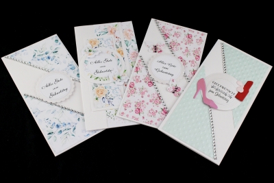 Kartki urodzinowe po niemiecku - kartka DL - 10 szt