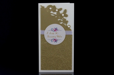 Kartki z okazji Złotych Godów - kartka DL - 10 szt