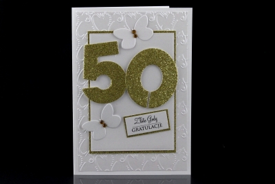 Kartki z okazji Złotych Godów - kartka C5 - 10 szt