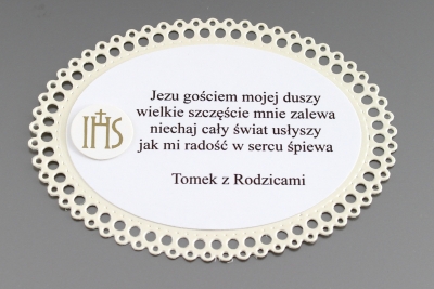 Etykiety na ciasto komunijne KNKK XXXVI