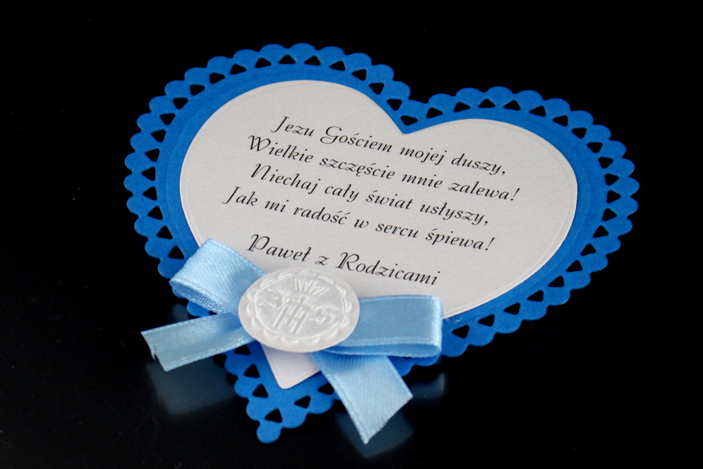 Etykieta na ciasto komunijne - wersja KNKKS II