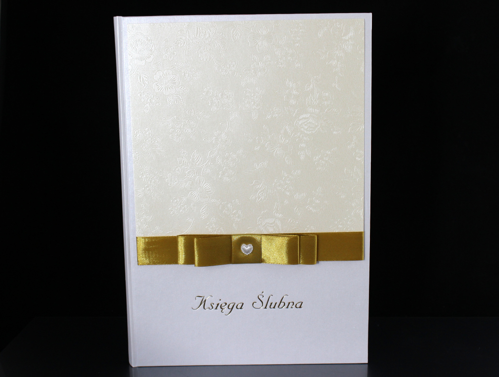 Księga Gości weselnych A4 z tłoczeniem w kwiaty