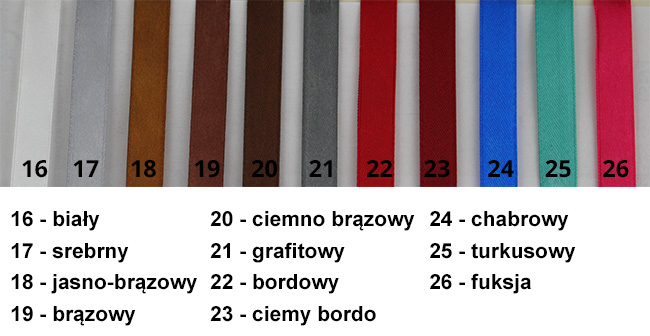 Paleta kolorów wstążki część 2