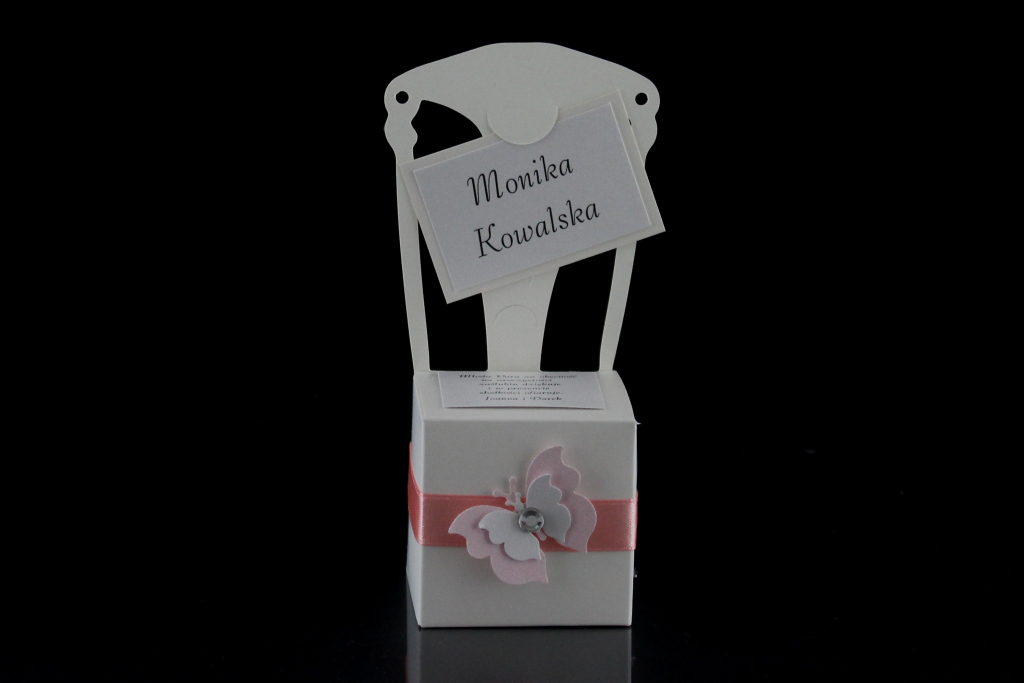 Winietka ślubna w formie krzesełka - wzór IV