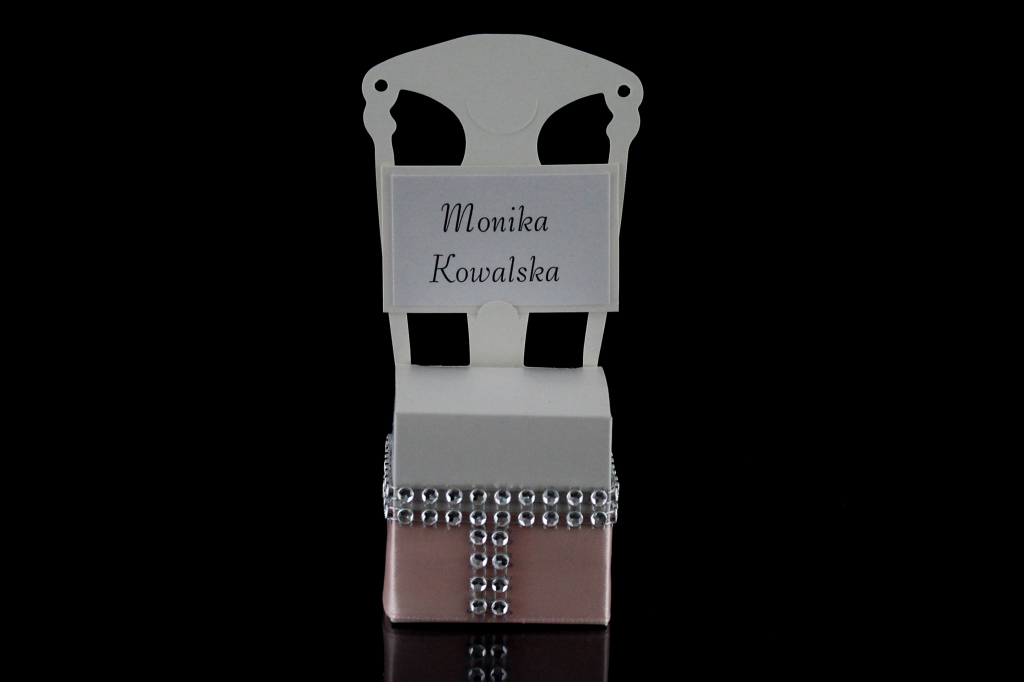 Winietka ślubna w formie krzesełka - wzór IV