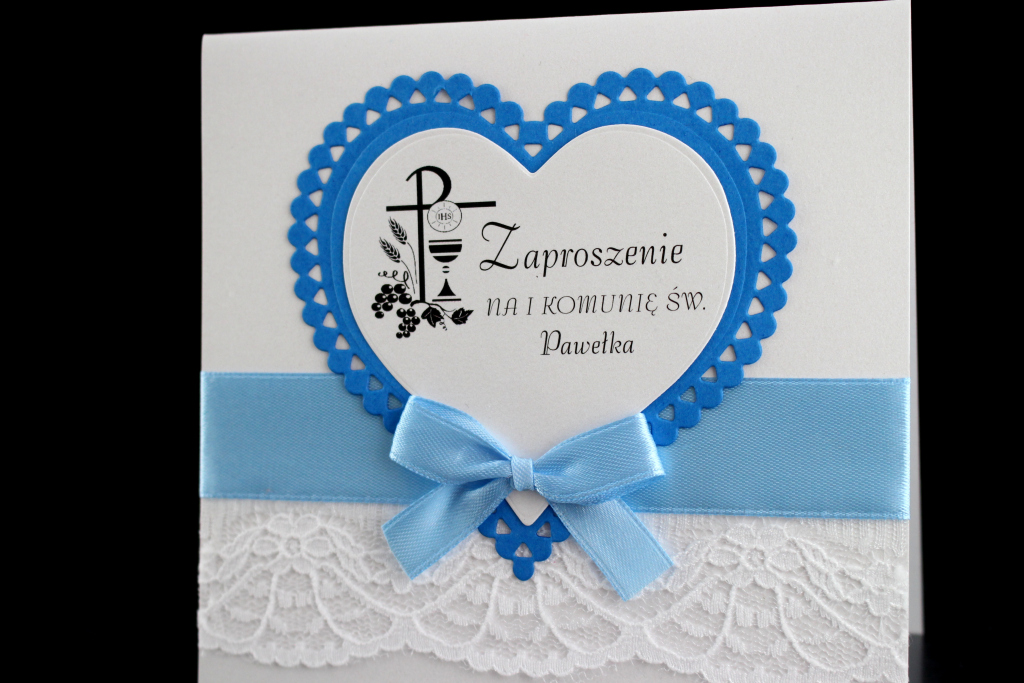 Zaproszenia Komunijne wzór ZKK III - zbliżenie