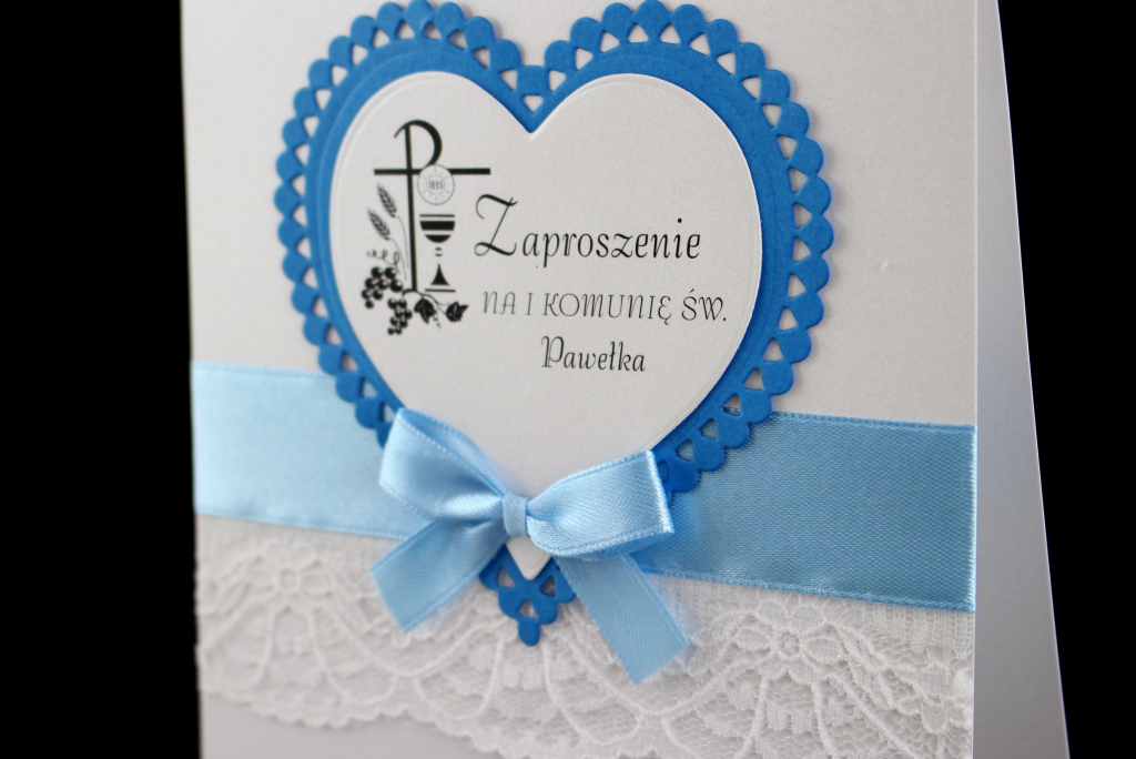 Zaproszenia Komunijne wzór ZKK III - zbliżenie