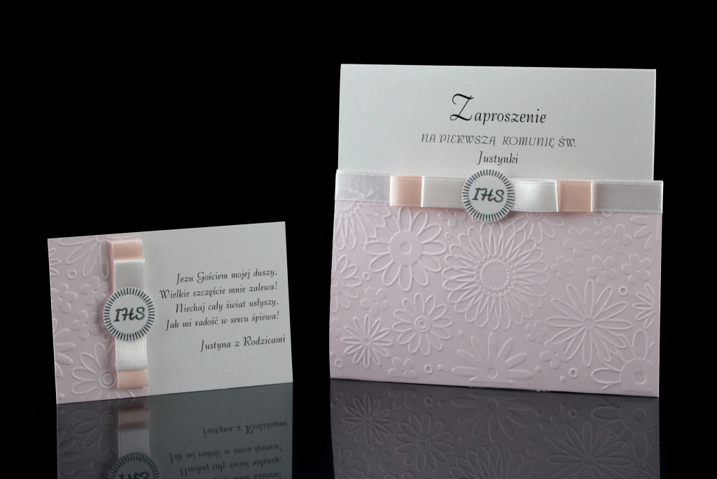 Zaproszenia Komunijne wzór ZKK IV - zbliżenie