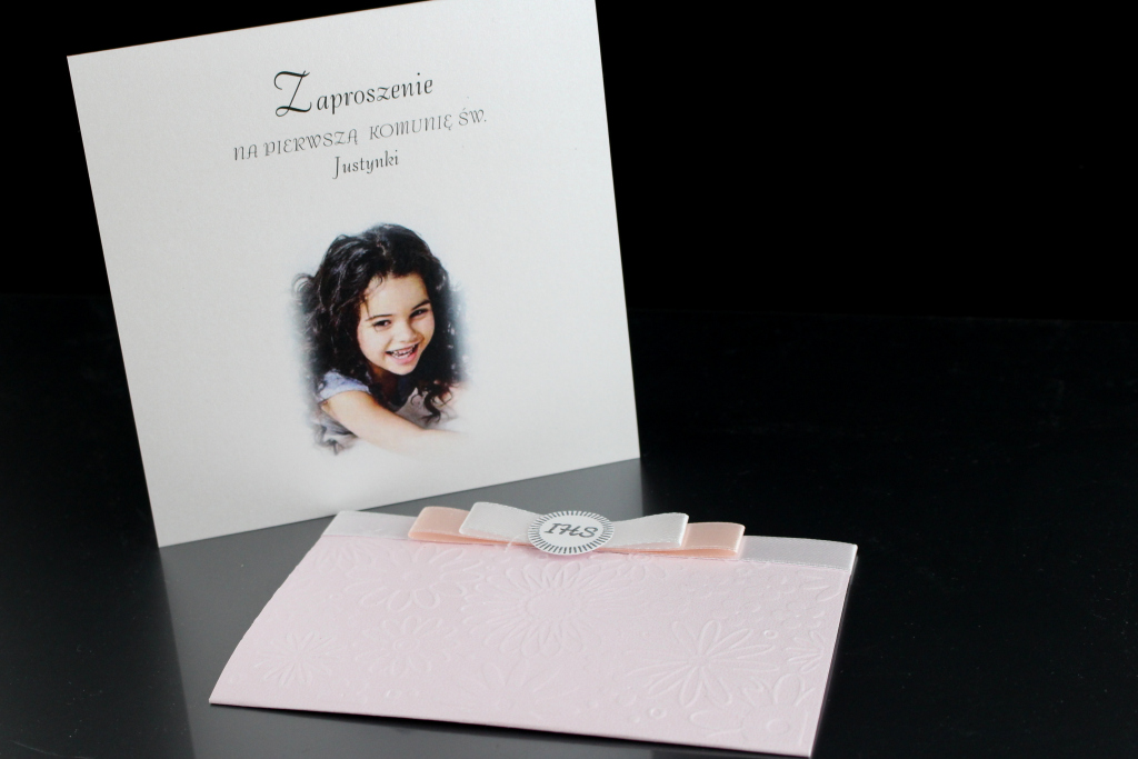 Zaproszenia Komunijne wzór ZKK IV - zbliżenie