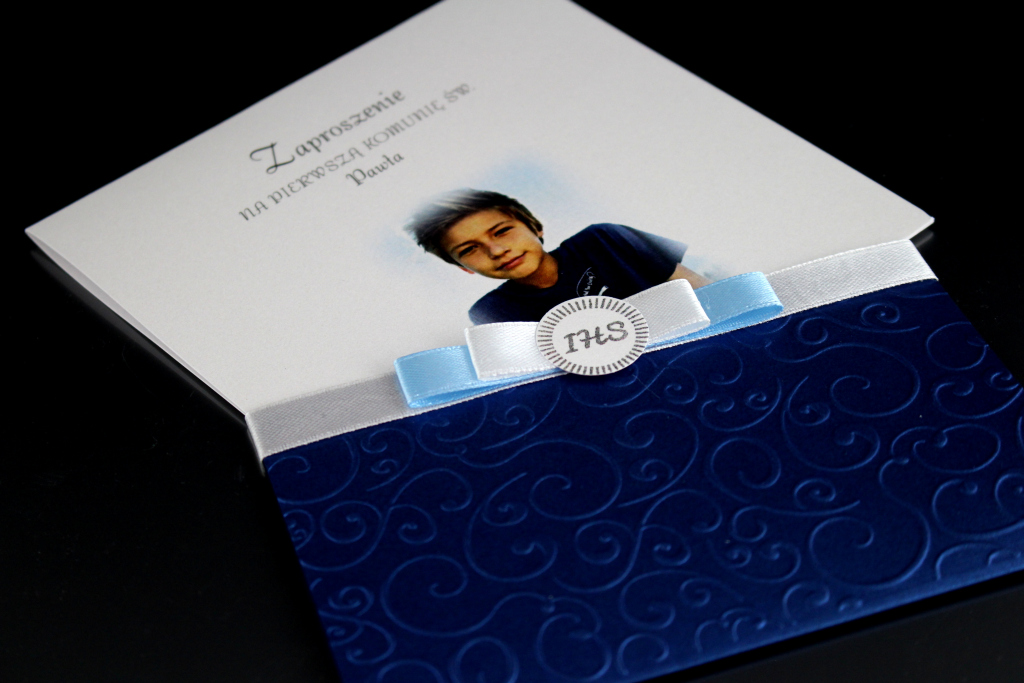 Zaproszenia Komunijne wzór ZKK IV - zbliżenie